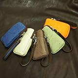 ふわふわワッフルのような馬革小物入れ(iPhone・スマートフォン・タバコ)【paccapacca】