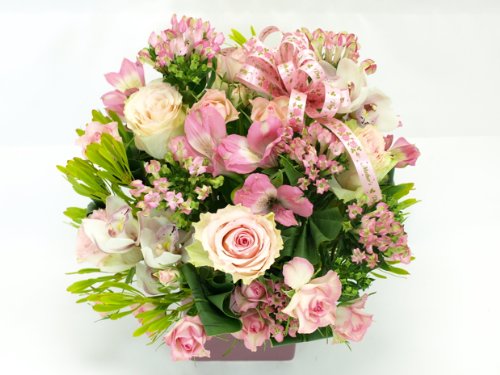 ピンク系アレンジメント『お祝い』