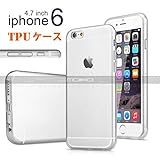 【MOKO】iPhone6用ソフトケース TPU保護ケース・カバー 【2014年型】超薄軽量クリアケース 4.7インチ