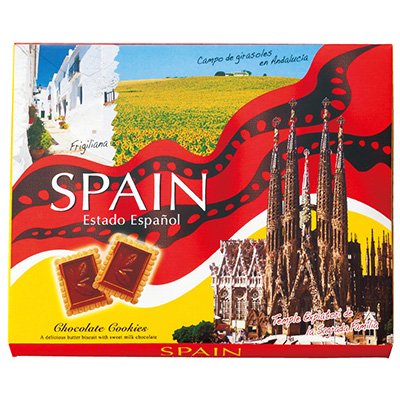 スペイン ミルクチョコクッキー1箱(スペイン土産・海外土産）