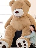 ぬいぐるみ 特大 くま/テディベア 可愛い熊 動物 大きい くまぬいぐるみ/熊縫い包み/クマ抱き枕/お祝い/ふわふわぬいぐるみ (2m) (画像通り)