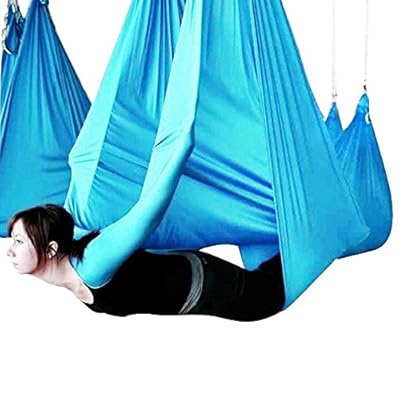 ギグアント(GiGant) 6m 空中ヨガ 反重力 エクササイズ エアロ フィットネス ハンモック エアリアルヨガ (スカイブルー)