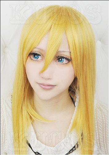 【送料無料】進撃の巨人 Attack on Titan クリスタ レンズ セミラング コスプレウィッグ【NEW!】