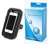 Eco Ride World 5.7 インチ 自転車 バイク 防水 マウント ホルダー マウントキット GPS ナビ スマホ タブレット 脱落防止ストラップ付き is_070