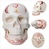 ＜五彩＞ 九谷焼スカル 大 鳳凰紋 （ほうおうもん） (角布団（青）)