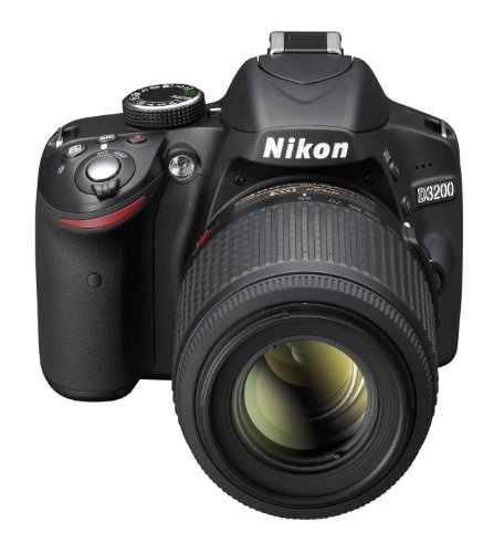 Nikon デジタル一眼レフカメラ D3200 200mmダブルズームキット 18-55mm/55-200mm付属 ブラック D3200WZ200BK