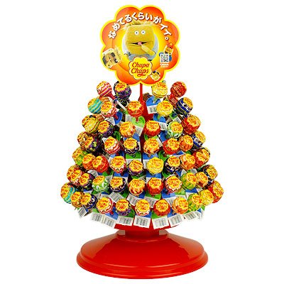 ★日本全国送料無料★チュッパチャップスディスプレイツリー+キャンディ120本(チュッパツリー)