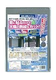 amazon 【外から見えず、中から見える】 遮光＆遮熱メッシュ 90cm×90cm （断熱 UVカット 紫外線カット 遮光カット 温度上昇減少 窓 省エネ 冷房 節電対策）