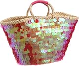 [ファティマモロッコ] 大玉スパンコールバスケット L