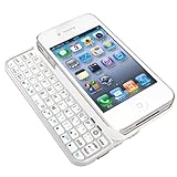 iBUFFALO Bluetooth2.0 コンパクトキーボード iPhone4S/4 両対応 ケース一体型モデル ホワイト BSKBB07WH