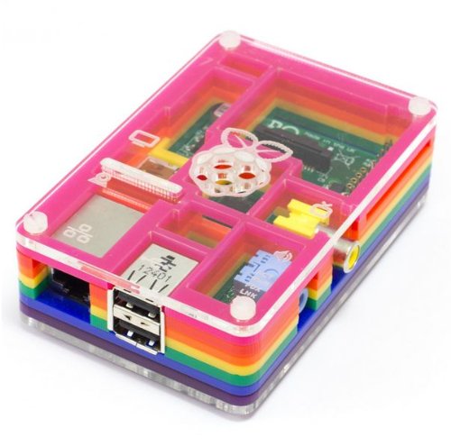 New Pibow パイボー Raspberry Pi レインボー ケース