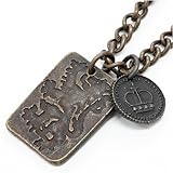 ReiZ アンティーク調メタル・ペンダント[獅子とコイン]赤銅 VNE223