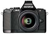 OLYMPUS デジタルマイクロ一眼カメラ OM-D E-M5 レンズキット ブラック 1605万画素 144万ドット電子ビューファインダー 5軸対応手ぶれ補正 防塵 防滴 OM-D E-M5 LKIT BLK