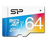 SP シリコンパワー Elite microSDXCカード 64GB UHS-1対応【最大読込85MB/s】防水 防塵 耐X線 永久保証 (アダプタ付) SP064GBSTXBU1V20SP