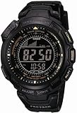CASIO (カシオ) 腕時計 PROTREK プロトレック TRIPLE SENSOR ALL BLACK LIMITED ソーラー 電波時計 MULTIBAND5 PRW-1300YJ-1JF