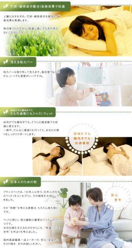 Restile(レスティーレ)×フランスベッド 低反発枕 緑茶配合 RFP-002 35589