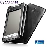 CAPDASE docomo T-01A / Toshiba TG01 Leather Case Flip Top, Black たて開き レザーケース ブラック WCTBTG01-6001