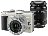 OLYMPUS マイクロ一眼 PEN E-PL1ダブルズームキット シャンパンゴールド E-PL1 TLMK GLD
