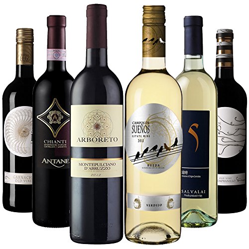 【Amazonワインエキスパート厳選】おうちバル料理に合うイタリア・スペインワイン飲み比べ750ml×6本セット