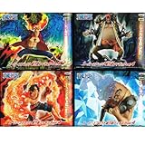 ONE PIECE ワンピース スーパーエフェクト能力者フィギュア Ｖｏｌ．４ ポートガス・D・エース / マルコ / ジョズ / マーシャル・D・ティーチ 全４種フルセット
