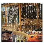 RUICAIKUN 3MX3M 300LEDs クリスマスパーティー、ワードローブ、結婚式、学...