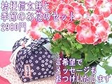 【父の日ギフト】桔梗信玄餅と季節のお花のセット