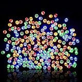 Jinggle LED 200球 22m 太陽発電 ソーラー 充電式 アウトドア ソーラースト...