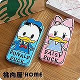 桃肉屋！　【Disney】ディズニー風　スケッチ 漫画風 コバルト　Donald Duck　ドナルドダック/ピンク　DAISY DUCK　デイジーダック　シリコン IPHONE5/5S IPHONE4/4S  IPONE5C IPADMINI2 IPHONE6 plus IPHONE6 ケース  アイフォン5S/4S /5c/ブランド カバー 携帯 スマートフォン ケース おしゃれ用  アイフォン5 (IPHONE 6（4.7インチ）, ピンクDAISY DUCK)