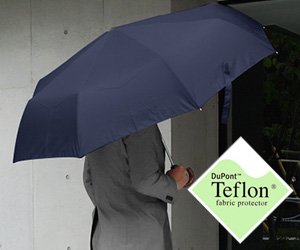 超撥水で雨を避ける、テフロン加工