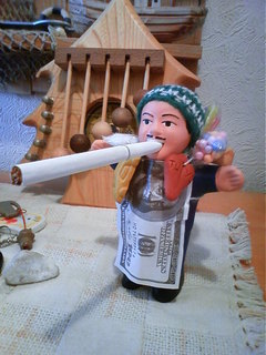 エケコ人形使い方タバコ画像