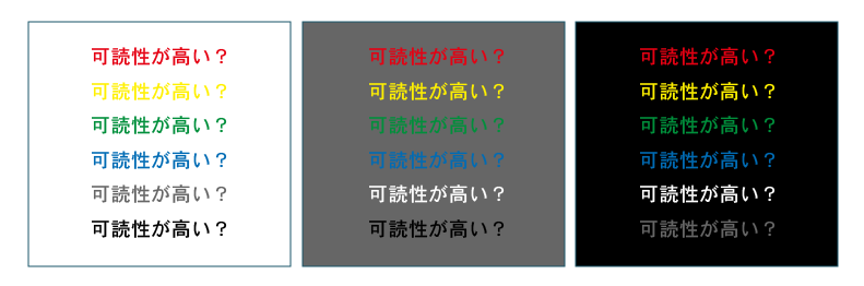 見やすい配色とは ブログ