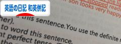 にほんブログ村 英語ブログ 英語の日記（和英併記）へ