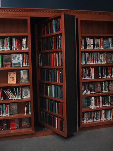 Secret bookshelf door. Motorized..