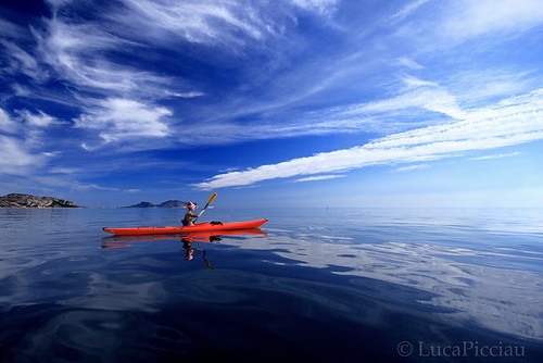 Floating calmly