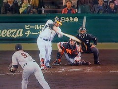 ブラがレフトに