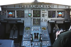 Cockpit of Airbus A319