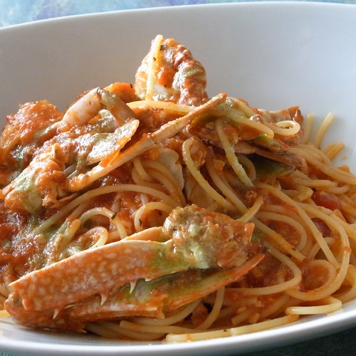 ワタリガニのパスタ