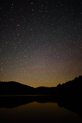 Stars Reflecting Mountain Lake