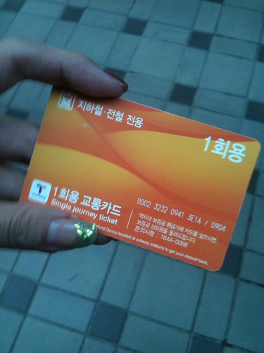 韓国　地下鉄　カード