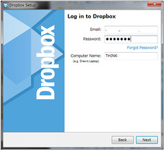 dropbox setup lap2