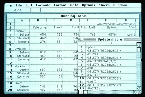 Excel for Macintosh Screenshot ca. 1986