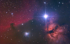 IC-443-"Horse&Flame nebula"test shot..