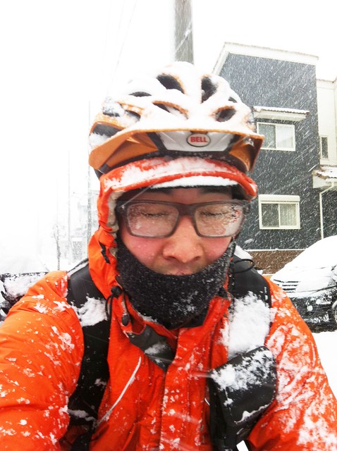 雪ライド☆自分の顔ヤバイ