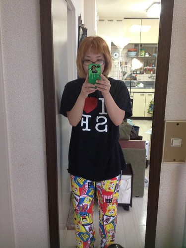 LoveSFTシャツ+スポンジボブロングトランクス