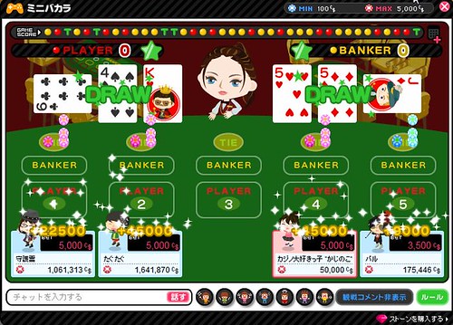 オンラインカジノアメーバピグカジノジャックポットスロットルーレットブラックジャックミニバカラレポートプレイ日記かじのこ