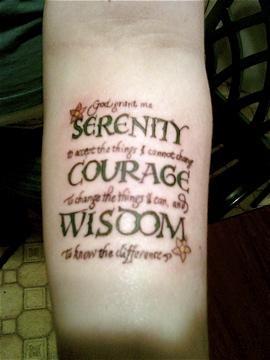 30 Devoted Serenity Prayer Tattoos |.