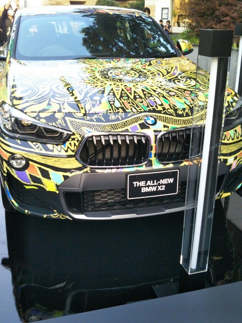 香取慎吾デザインｂｍｗラッピング車を見に行きました ツッチーのブログ