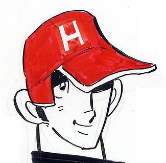 漫画「ドカベン」で山田太郎の好敵手・白新高校・不知火投手 － （C）水島新司