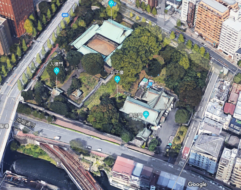 湯島聖堂　Googleマップから引用