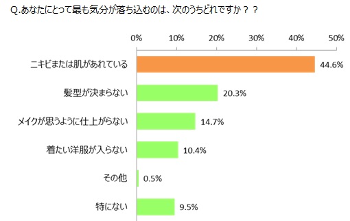 新生活と肌トラブルに関する生活者調査:株式会社マンダム